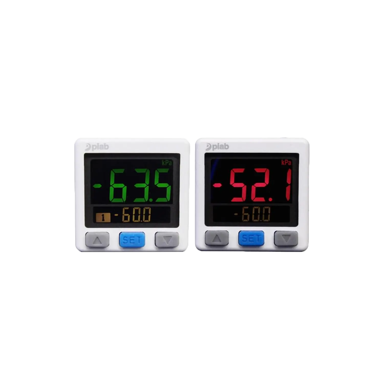 Przełącznik próżniowy z 3-kolorowym wyświetlaczem M8